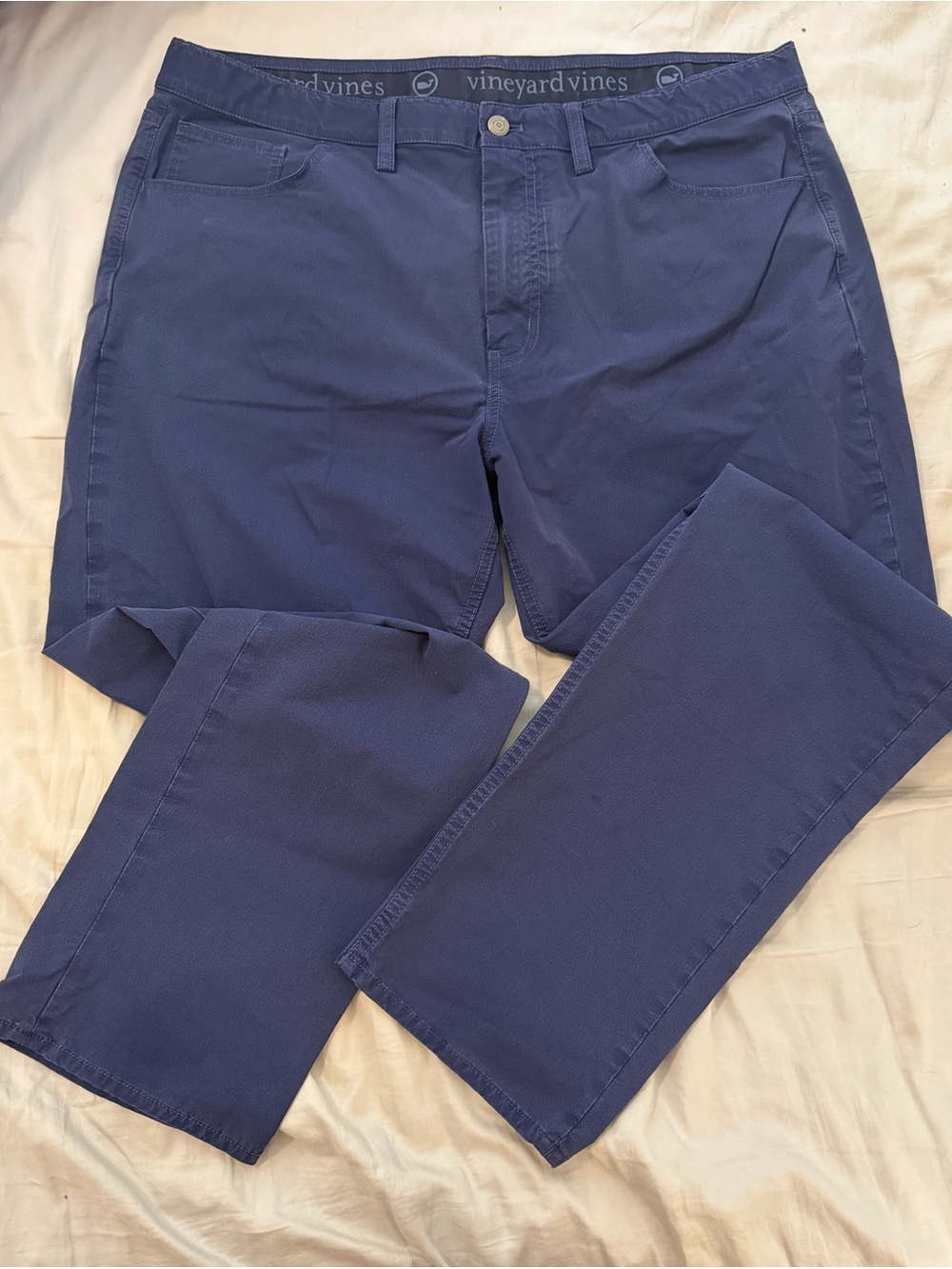 Vineyard Vines Men’s Navy Blue On The Go Pants Chinos 38x32 Casual Golf